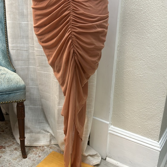 Mesh Ruched Dress - Picture 6 of 8